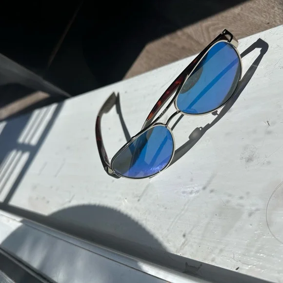 Costa Blue Aviator Sunglasses - Picture 2 of 14